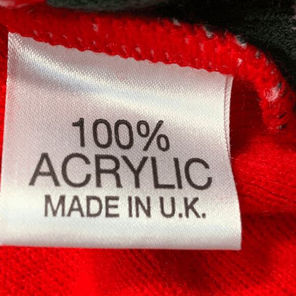 Square Blades Rowing Holiday Sweater Green Red Fair Isle Polka Dot Crewneck - Picture 6 of 7